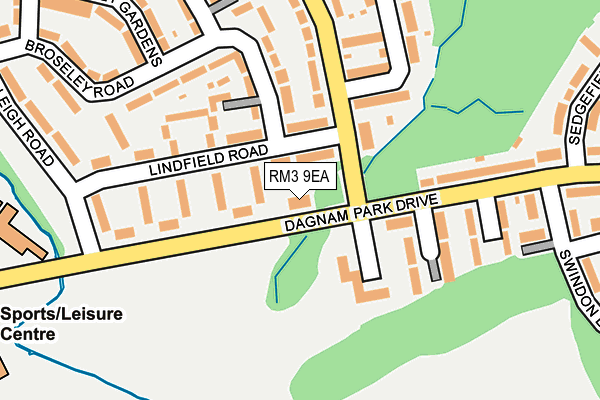 RM3 9EA map - OS OpenMap – Local (Ordnance Survey) RM3 9EA map - OS OpenMap – Local (Ordnance Survey)
