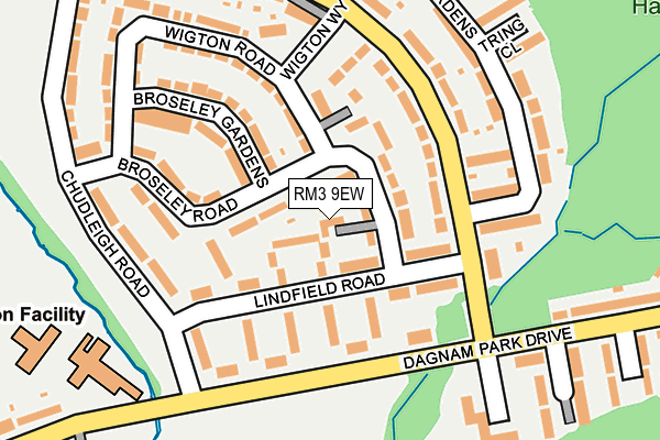 RM3 9EW map - OS OpenMap – Local (Ordnance Survey) RM3 9EW map - OS OpenMap – Local (Ordnance Survey)
