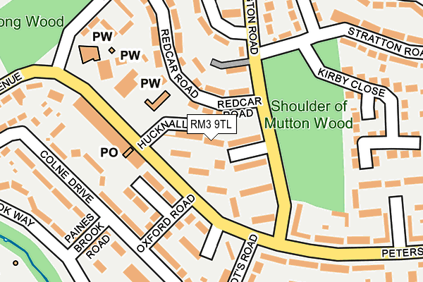 RM3 9TL map - OS OpenMap – Local (Ordnance Survey) RM3 9TL map - OS OpenMap – Local (Ordnance Survey)