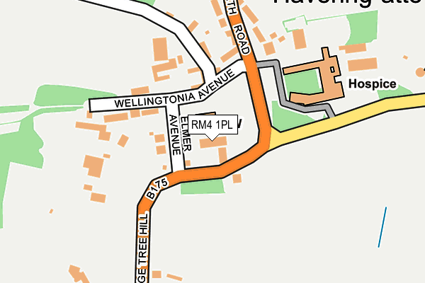 RM4 1PL map - OS OpenMap – Local (Ordnance Survey) RM4 1PL map - OS OpenMap – Local (Ordnance Survey)