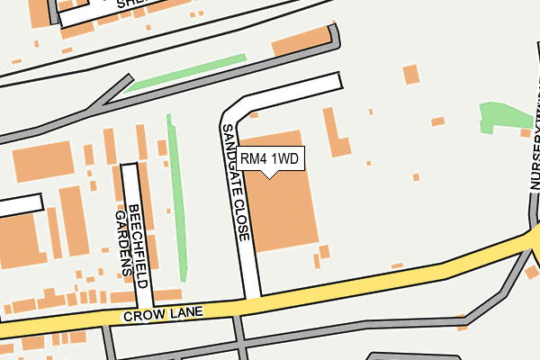 RM4 1WD map - OS OpenMap – Local (Ordnance Survey) RM4 1WD map - OS OpenMap – Local (Ordnance Survey)