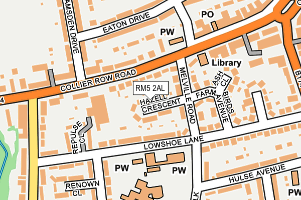 RM5 2AL map - OS OpenMap – Local (Ordnance Survey) RM5 2AL map - OS OpenMap – Local (Ordnance Survey)