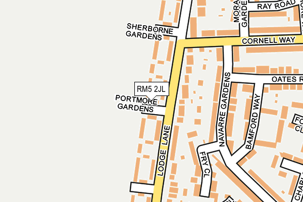 RM5 2JL map - OS OpenMap – Local (Ordnance Survey) RM5 2JL map - OS OpenMap – Local (Ordnance Survey)