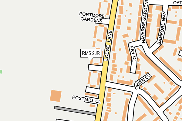 RM5 2JR map - OS OpenMap – Local (Ordnance Survey) RM5 2JR map - OS OpenMap – Local (Ordnance Survey)
