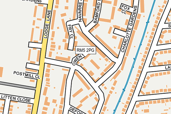RM5 2PG map - OS OpenMap – Local (Ordnance Survey) RM5 2PG map - OS OpenMap – Local (Ordnance Survey)