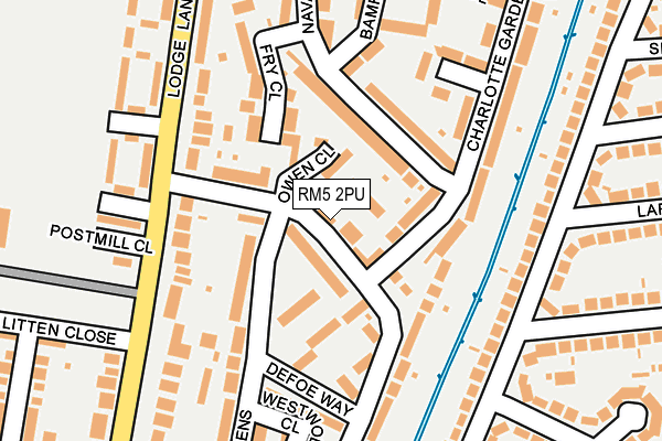 RM5 2PU map - OS OpenMap – Local (Ordnance Survey) RM5 2PU map - OS OpenMap – Local (Ordnance Survey)