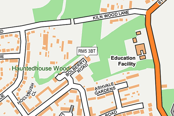 RM5 3BT map - OS OpenMap – Local (Ordnance Survey) RM5 3BT map - OS OpenMap – Local (Ordnance Survey)