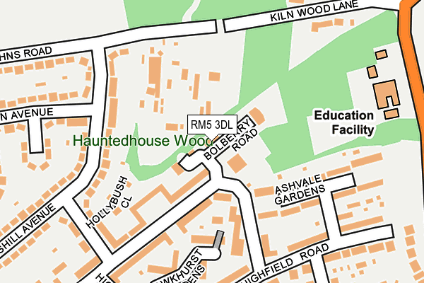 RM5 3DL map - OS OpenMap – Local (Ordnance Survey) RM5 3DL map - OS OpenMap – Local (Ordnance Survey)