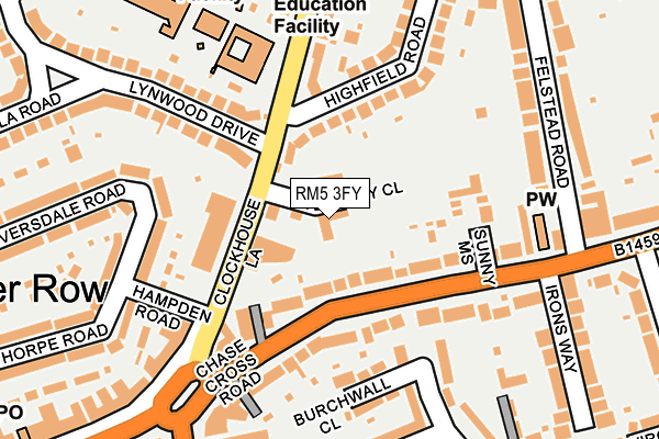 RM5 3FY map - OS OpenMap – Local (Ordnance Survey) RM5 3FY map - OS OpenMap – Local (Ordnance Survey)