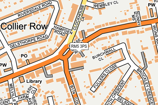 RM5 3PS map - OS OpenMap – Local (Ordnance Survey) RM5 3PS map - OS OpenMap – Local (Ordnance Survey)