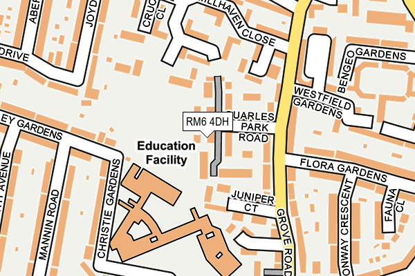 RM6 4DH map - OS OpenMap – Local (Ordnance Survey) RM6 4DH map - OS OpenMap – Local (Ordnance Survey)