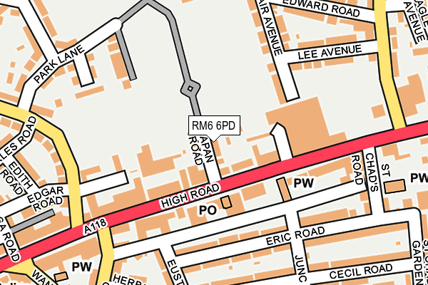 RM6 6PD map - OS OpenMap – Local (Ordnance Survey) RM6 6PD map - OS OpenMap – Local (Ordnance Survey)