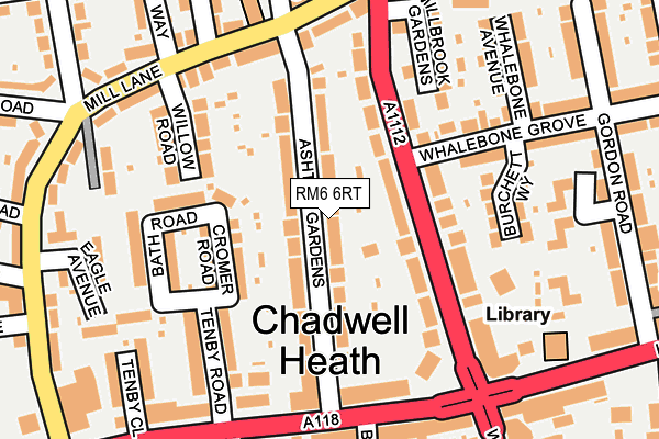 RM6 6RT map - OS OpenMap – Local (Ordnance Survey) RM6 6RT map - OS OpenMap – Local (Ordnance Survey)