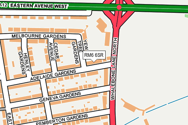 RM6 6SR map - OS OpenMap – Local (Ordnance Survey) RM6 6SR map - OS OpenMap – Local (Ordnance Survey)