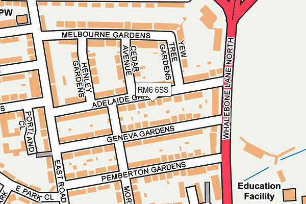 RM6 6SS map - OS OpenMap – Local (Ordnance Survey) RM6 6SS map - OS OpenMap – Local (Ordnance Survey)