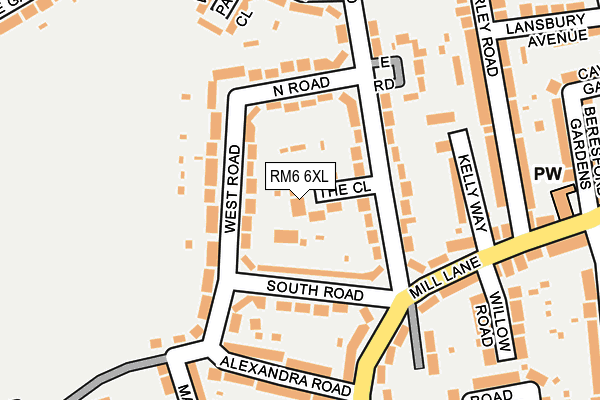 RM6 6XL map - OS OpenMap – Local (Ordnance Survey) RM6 6XL map - OS OpenMap – Local (Ordnance Survey)