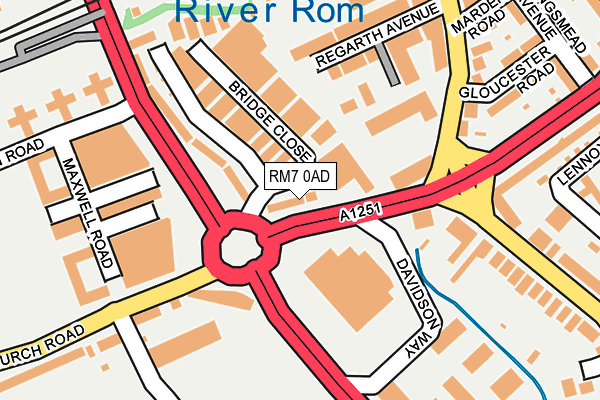 RM7 0AD map - OS OpenMap – Local (Ordnance Survey) RM7 0AD map - OS OpenMap – Local (Ordnance Survey)