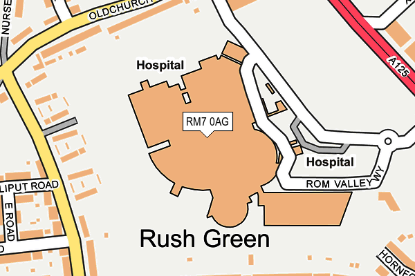 RM7 0AG map - OS OpenMap – Local (Ordnance Survey) RM7 0AG map - OS OpenMap – Local (Ordnance Survey)
