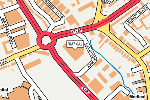 RM7 0AJ map - OS OpenMap – Local (Ordnance Survey) RM7 0AJ map - OS OpenMap – Local (Ordnance Survey)