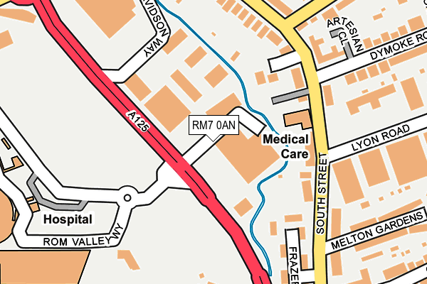 RM7 0AN map - OS OpenMap – Local (Ordnance Survey) RM7 0AN map - OS OpenMap – Local (Ordnance Survey)