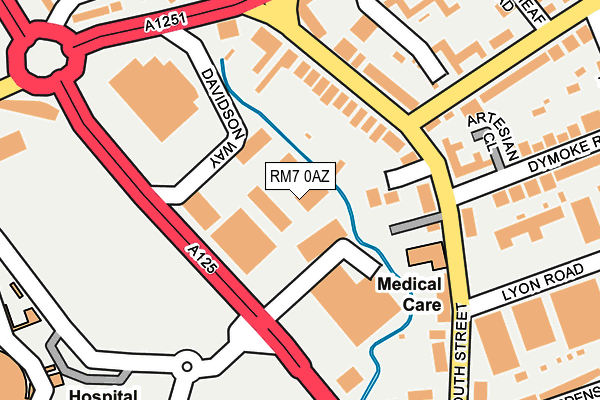 RM7 0AZ map - OS OpenMap – Local (Ordnance Survey) RM7 0AZ map - OS OpenMap – Local (Ordnance Survey)