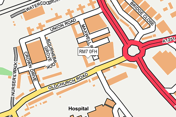 RM7 0FH map - OS OpenMap – Local (Ordnance Survey) RM7 0FH map - OS OpenMap – Local (Ordnance Survey)