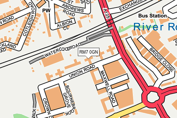 RM7 0GN map - OS OpenMap – Local (Ordnance Survey) RM7 0GN map - OS OpenMap – Local (Ordnance Survey)