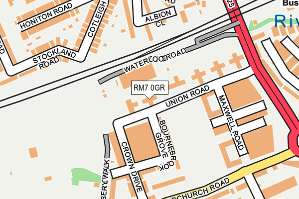RM7 0GR map - OS OpenMap – Local (Ordnance Survey) RM7 0GR map - OS OpenMap – Local (Ordnance Survey)