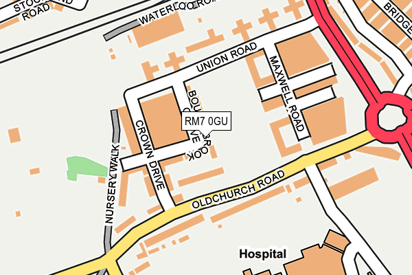RM7 0GU map - OS OpenMap – Local (Ordnance Survey) RM7 0GU map - OS OpenMap – Local (Ordnance Survey)