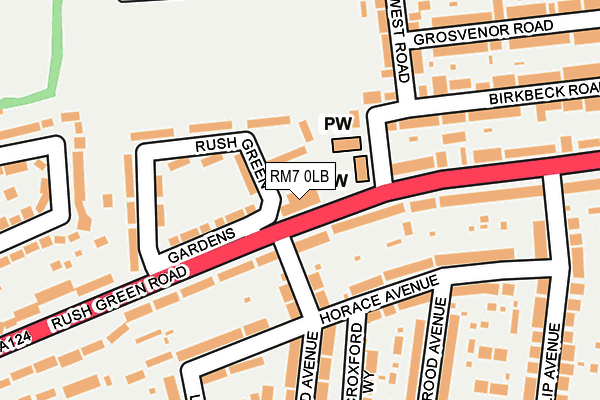 RM7 0LB map - OS OpenMap – Local (Ordnance Survey) RM7 0LB map - OS OpenMap – Local (Ordnance Survey)