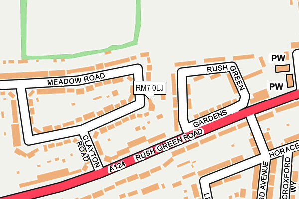 RM7 0LJ map - OS OpenMap – Local (Ordnance Survey) RM7 0LJ map - OS OpenMap – Local (Ordnance Survey)