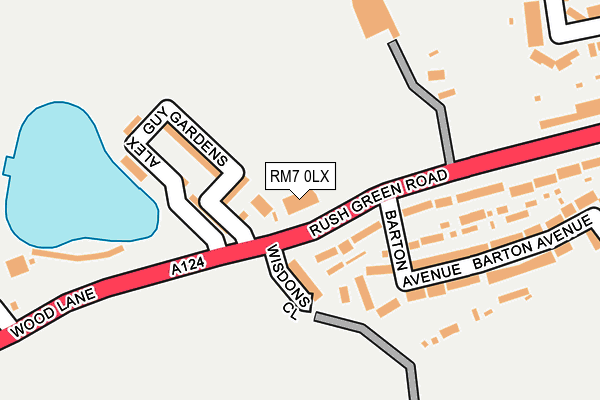 RM7 0LX map - OS OpenMap – Local (Ordnance Survey) RM7 0LX map - OS OpenMap – Local (Ordnance Survey)