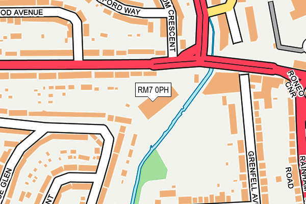 RM7 0PH map - OS OpenMap – Local (Ordnance Survey) RM7 0PH map - OS OpenMap – Local (Ordnance Survey)