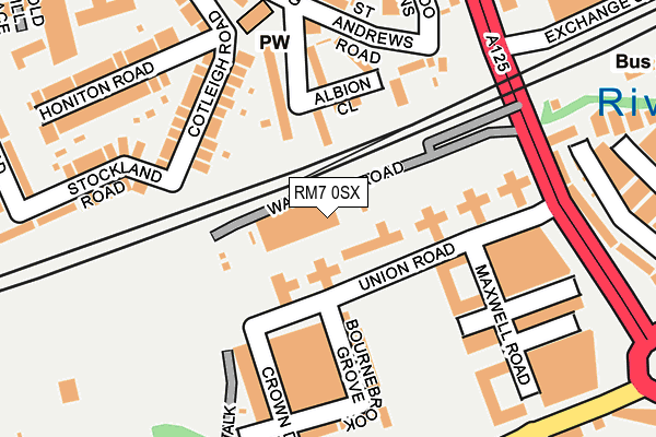 RM7 0SX map - OS OpenMap – Local (Ordnance Survey) RM7 0SX map - OS OpenMap – Local (Ordnance Survey)