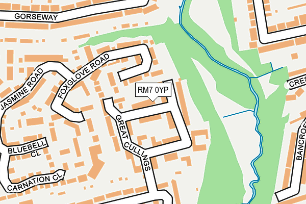 RM7 0YP map - OS OpenMap – Local (Ordnance Survey) RM7 0YP map - OS OpenMap – Local (Ordnance Survey)