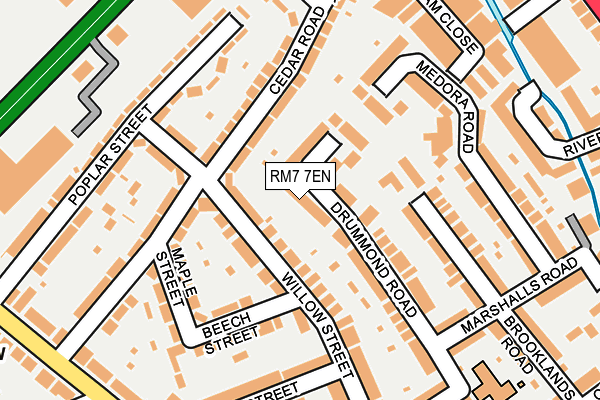 RM7 7EN map - OS OpenMap – Local (Ordnance Survey) RM7 7EN map - OS OpenMap – Local (Ordnance Survey)