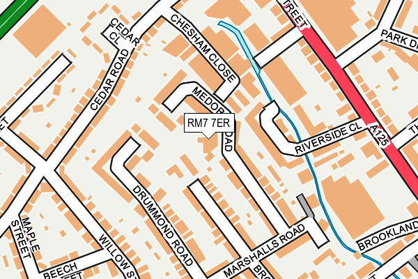 RM7 7ER map - OS OpenMap – Local (Ordnance Survey) RM7 7ER map - OS OpenMap – Local (Ordnance Survey)