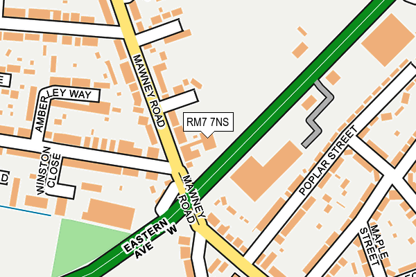 RM7 7NS map - OS OpenMap – Local (Ordnance Survey) RM7 7NS map - OS OpenMap – Local (Ordnance Survey)