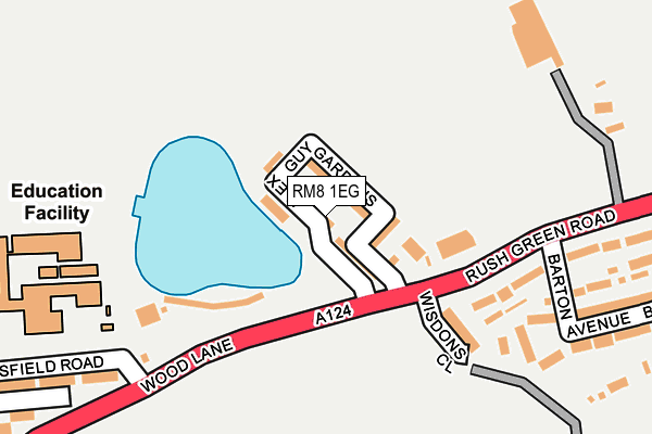 RM8 1EG map - OS OpenMap – Local (Ordnance Survey) RM8 1EG map - OS OpenMap – Local (Ordnance Survey)
