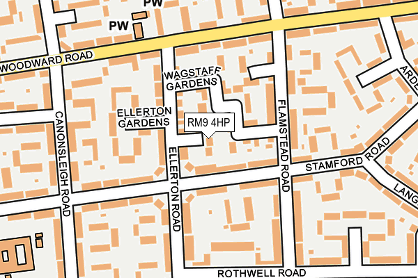 RM9 4HP map - OS OpenMap – Local (Ordnance Survey) RM9 4HP map - OS OpenMap – Local (Ordnance Survey)
