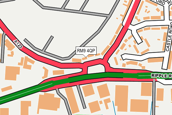 RM9 4QP map - OS OpenMap – Local (Ordnance Survey) RM9 4QP map - OS OpenMap – Local (Ordnance Survey)