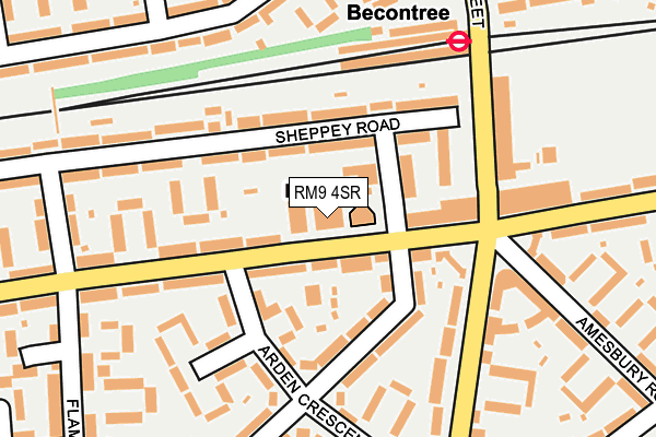 RM9 4SR map - OS OpenMap – Local (Ordnance Survey) RM9 4SR map - OS OpenMap – Local (Ordnance Survey)