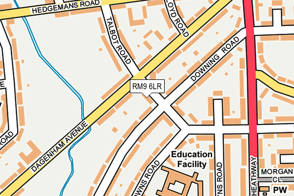 RM9 6LR map - OS OpenMap – Local (Ordnance Survey) RM9 6LR map - OS OpenMap – Local (Ordnance Survey)