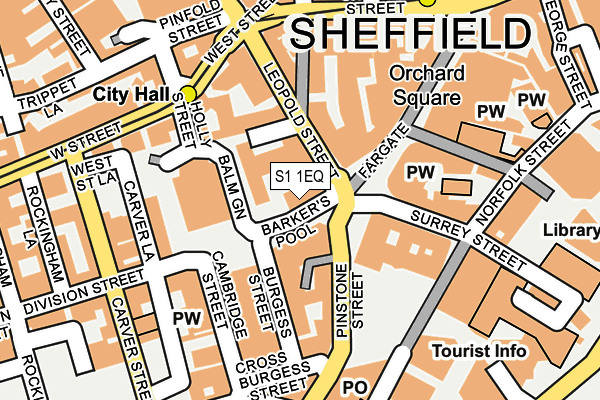 S1 1EQ map - OS OpenMap – Local (Ordnance Survey) S1 1EQ map - OS OpenMap – Local (Ordnance Survey)