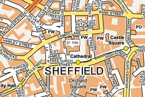 S1 1HA map - OS OpenMap – Local (Ordnance Survey) S1 1HA map - OS OpenMap – Local (Ordnance Survey)