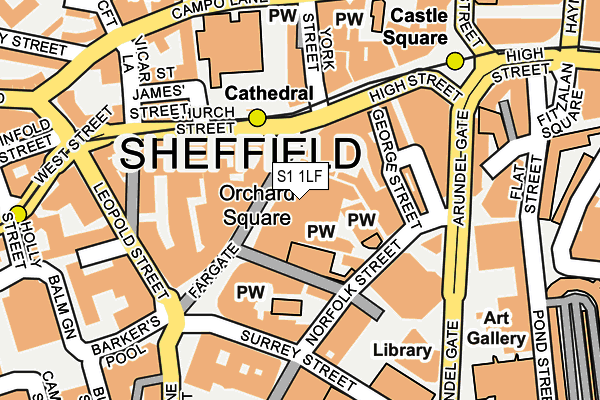 S1 1LF map - OS OpenMap – Local (Ordnance Survey) S1 1LF map - OS OpenMap – Local (Ordnance Survey)