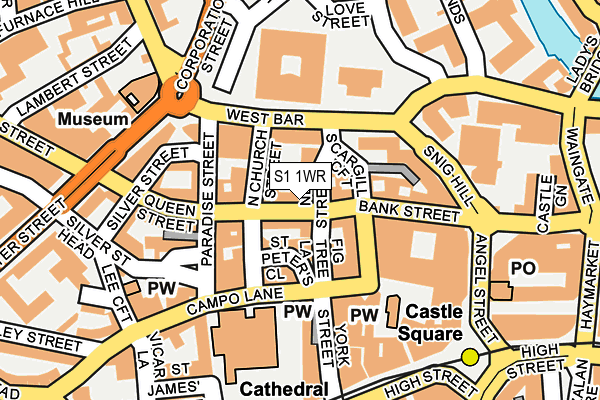 S1 1WR map - OS OpenMap – Local (Ordnance Survey) S1 1WR map - OS OpenMap – Local (Ordnance Survey)
