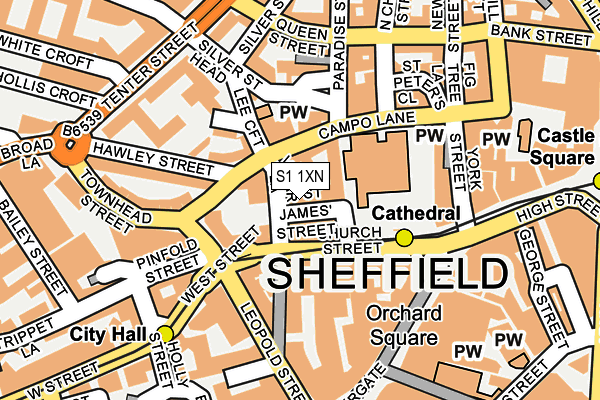 S1 1XN map - OS OpenMap – Local (Ordnance Survey) S1 1XN map - OS OpenMap – Local (Ordnance Survey)