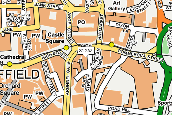 S1 2AZ map - OS OpenMap – Local (Ordnance Survey) S1 2AZ map - OS OpenMap – Local (Ordnance Survey)