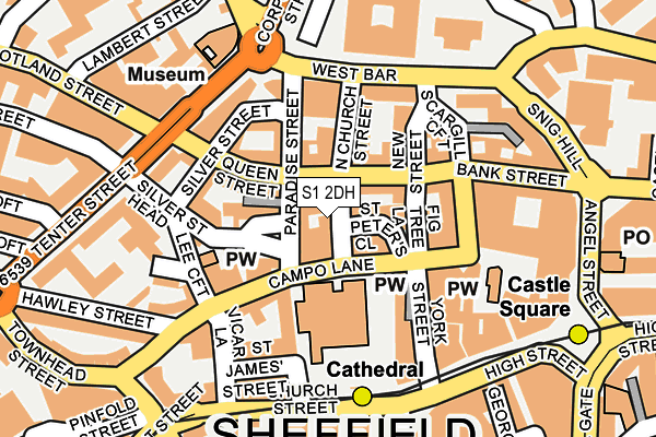 S1 2DH map - OS OpenMap – Local (Ordnance Survey) S1 2DH map - OS OpenMap – Local (Ordnance Survey)